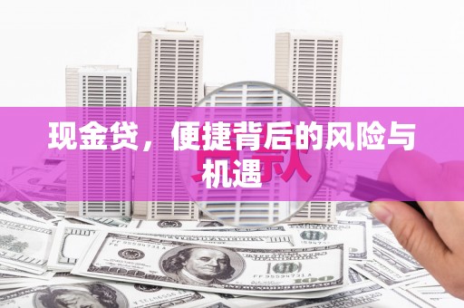 线西现金贷，便捷背后的风险与机遇