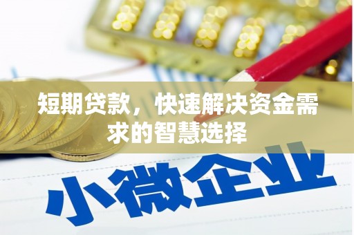 线西短期贷款，快速解决资金需求的智慧选择