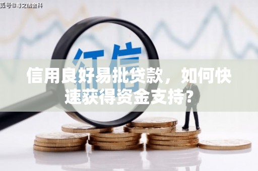 线西信用良好易批贷款，如何快速获得资金支持？