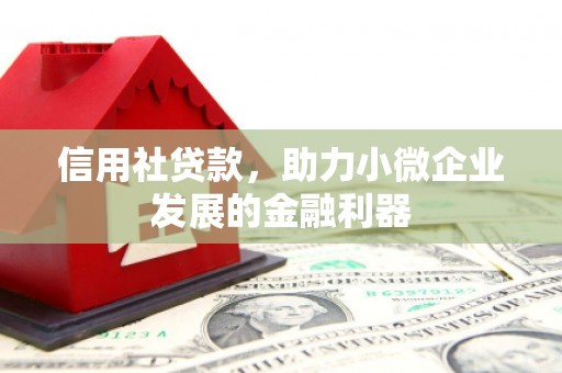 线西信用社贷款，助力小微企业发展的金融利器