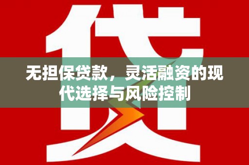 线西无担保贷款，灵活融资的现代选择与风险控制