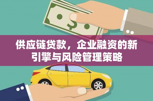 线西供应链贷款，企业融资的新引擎与风险管理策略