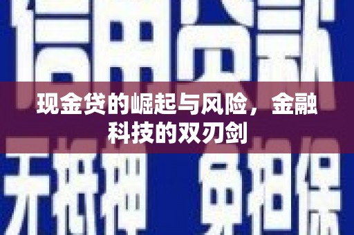 线西现金贷的崛起与风险，金融科技的双刃剑