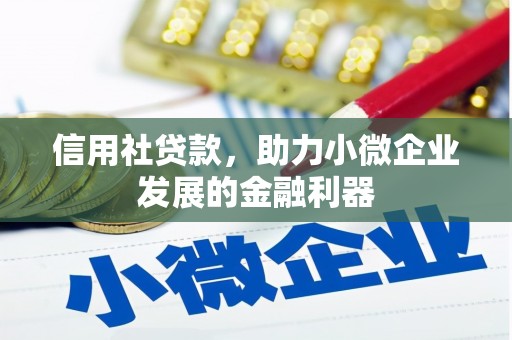 线西信用社贷款，助力小微企业发展的金融利器