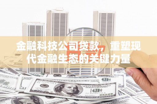 线西金融科技公司贷款，重塑现代金融生态的关键力量