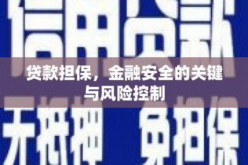线西贷款担保，金融安全的关键与风险控制