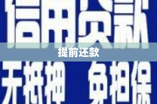 线西提前还款