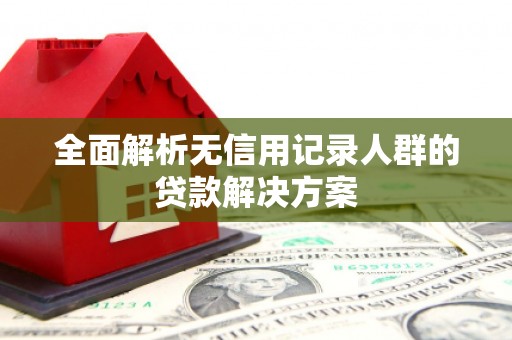 线西全面解析无信用记录人群的贷款解决方案