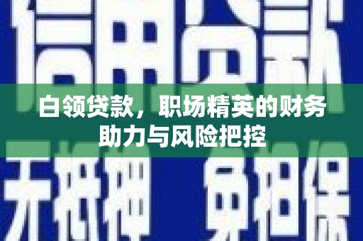 线西白领贷款，职场精英的财务助力与风险把控